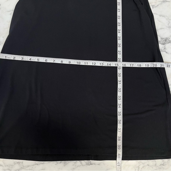 Betabrand short sleeve dress black comfortable stretch size large - Picture 7 of 8
